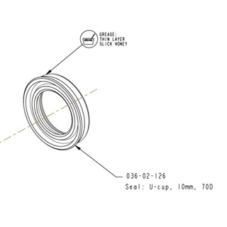 FOX 036-02-126 Seals U-Cup 10mm 70D FOX 036-02-126 Seals U-Cup 10mm 70D