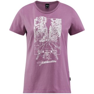 CUBE Organic WS Fichtelmountains T-Paita #12480 berry´n´white