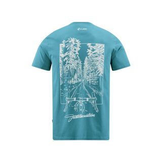 CUBE Organic Fichtelmountains GTY FIT T-Paita #12464 sininen