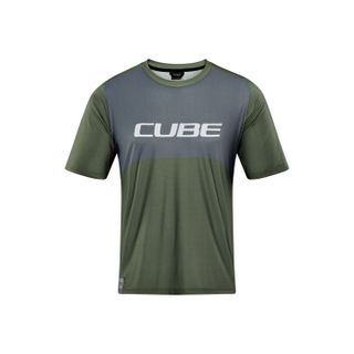 CUBE VERTEX TM lyhythihainen pyöräilypaita olive´n´grey