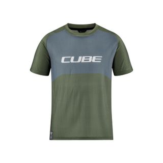 CUBE VERTEX ROOKIE S/S TM nuorten pyöräilypaita