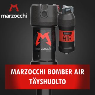 Marzocchi Bomber Air takaiskunvaimentimen täyshuolto