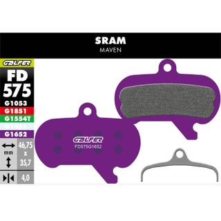 Galfer Jarrupala E-Bike Sram Maven violetti