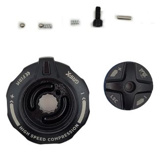 FOX 820-05-751-KIT Service Set: 2025 Grip X HSC / LSC Topcap Interface Parts, Black Ano FOX 820-05-751-KIT Service Set: 2025 Grip X HSC / LSC Topcap Interface Parts, Black Ano