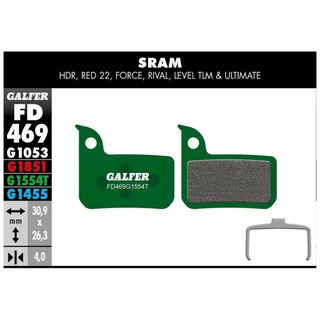Galfer Jarrupala Pro Sram HDR, Red22, Force, Rival vihreä