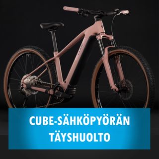Cube-sähköpyörän täyshuolto Cube-sähköpyörän täyshuolto