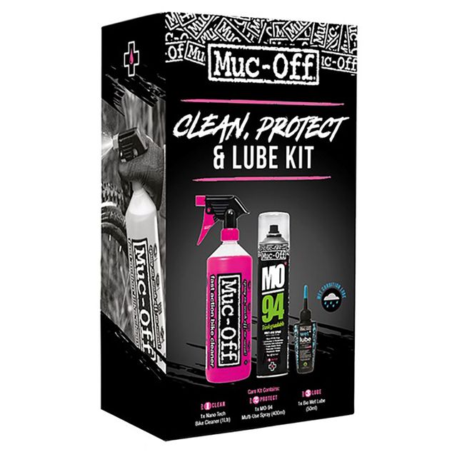 MUC-OFF Wash, Protect and Wet Lube Kit