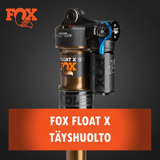 Fox Float X (vanha) ja DHX Air -iskunvaimentimen täyshuolto Fox Float X (vanha) ja DHX Air -iskunvaimentimen täyshuolto