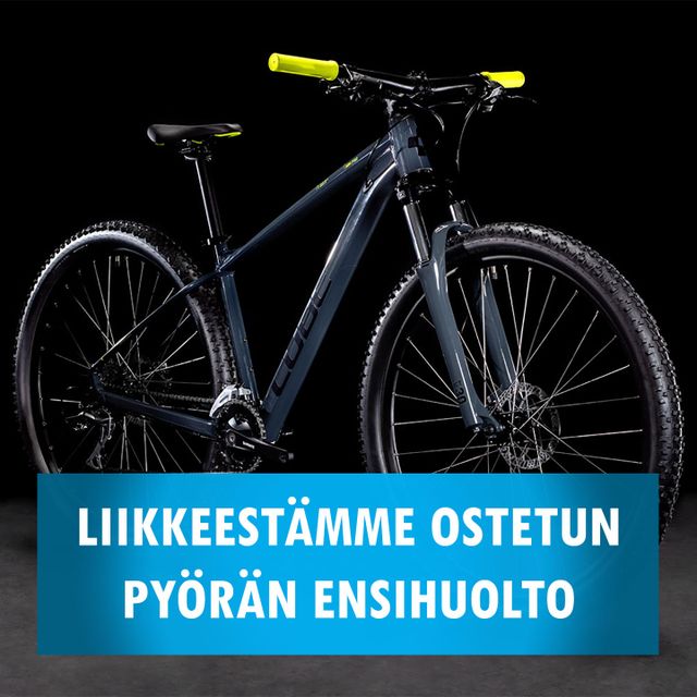 Liikkeestämme ostetun pyörän ensihuolto