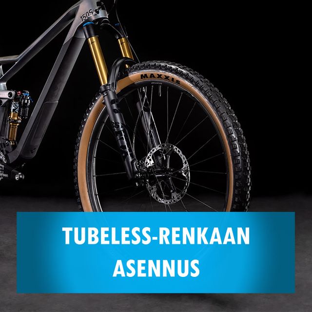 Tubeless-renkaan asennus