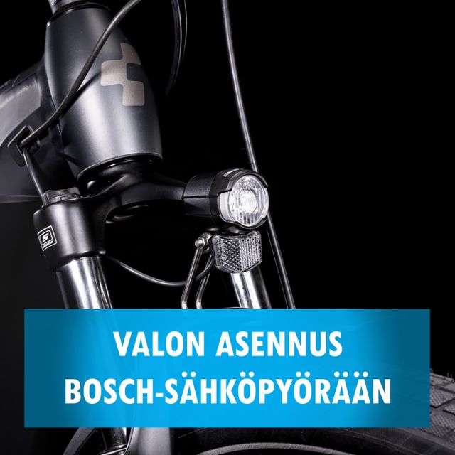 Valon asennus Bosch-sähköpyörään