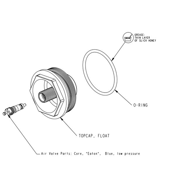 FOX 820-05-533-KIT SS: Topcap Assy 2018 Float LC NA2 36