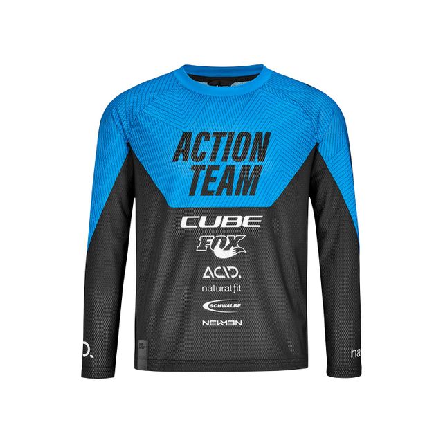 CUBE Junior X Actionteam pitkähihainen pyöräilypaita nuorille CUBE Junior X Actionteam pitkähihainen pyöräilypaita nuorille