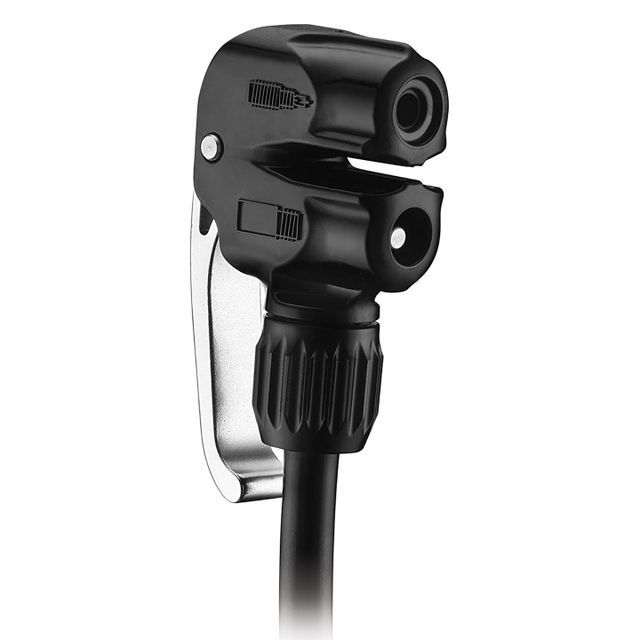 LEZYNE Dual pumpun suutin Dunlop, presta- ja autoventtiili LEZYNE Dual pumpun suutin Dunlop, presta- ja autoventtiili