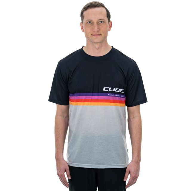 CUBE Organic T-Shirt Logo Stripes #12254 CUBE Organic T-Shirt Logo Stripes #12254