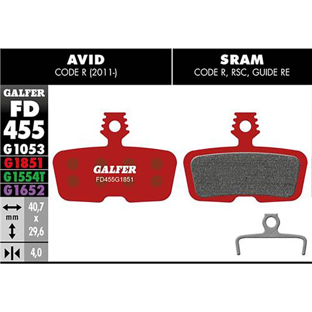 Galfer jarrupala Avid / SRAM Code R 2011 / Guide Galfer jarrupala Avid / SRAM Code R 2011 / Guide