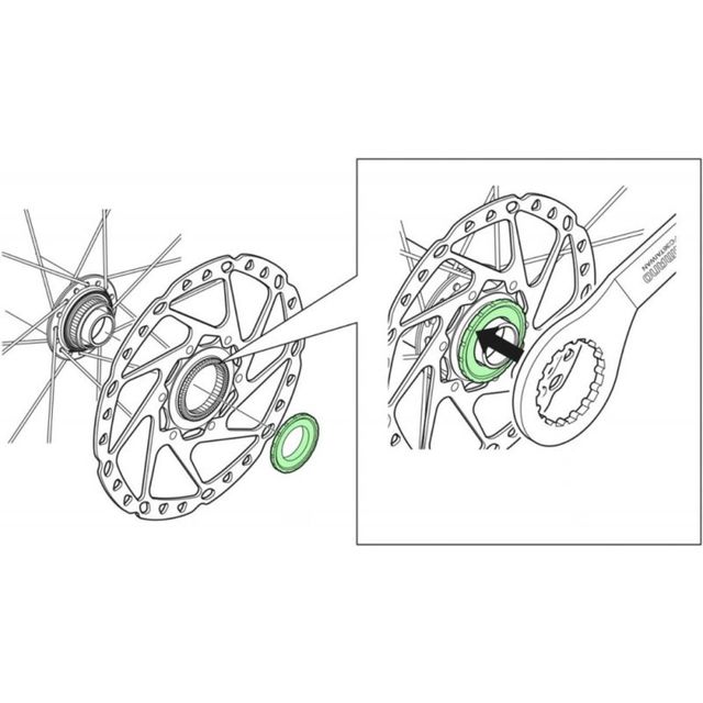 Shimano Lukkorengas ja aluslevy HB-M618