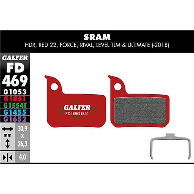 Galfer Jarrupala Advanced Sram HDR, Red22, Force, Rival