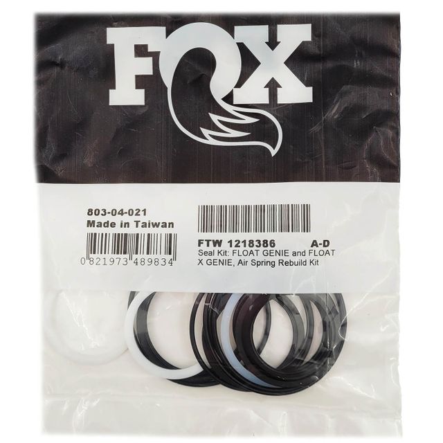 FOX 803-04-021 Seal Kit: FLOAT GENIE and FLOAT X GENIE, Air Spring Rebuild Kit