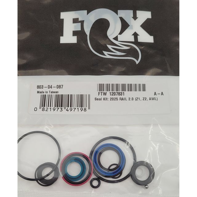 FOX 803-04-087 Seal Kit: 2025 RAIL 2.0 (Z1, Z2, AWL) FOX 803-04-087 Seal Kit: 2025 RAIL 2.0 (Z1, Z2, AWL)