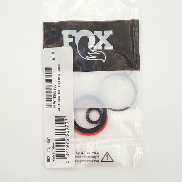 FOX 803-04-351 Seal Kit: 2026 36SL FLOAT NA 3 Glidecore Rebuild