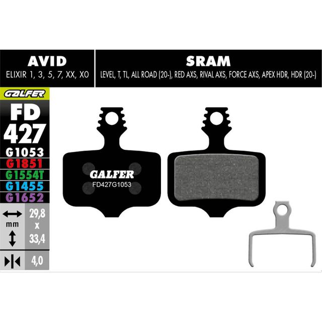 Galfer jarrupalat Standard, Avid, Sram