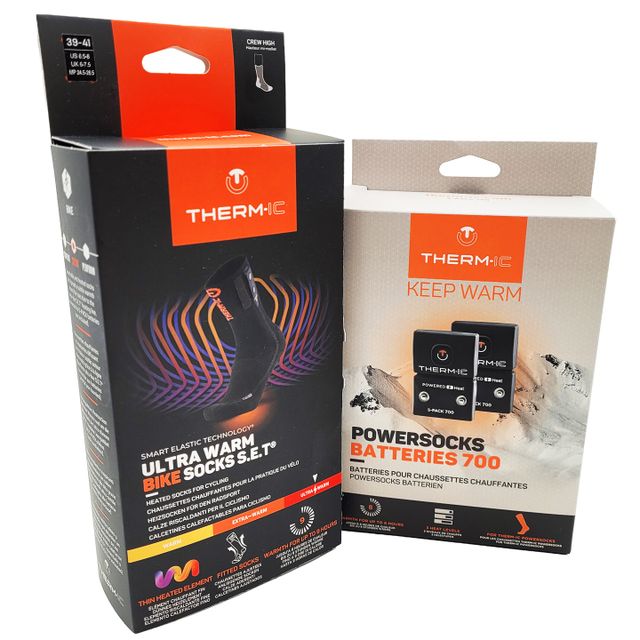 Therm-Ic S.E.T Akkukäyttöiset Pyöräilysukat + S-Pack 700 Akut