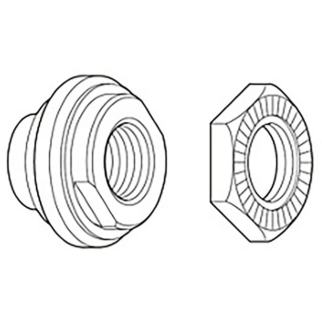 Shimano WH-T565 Lukkomutteri Oikea Taka