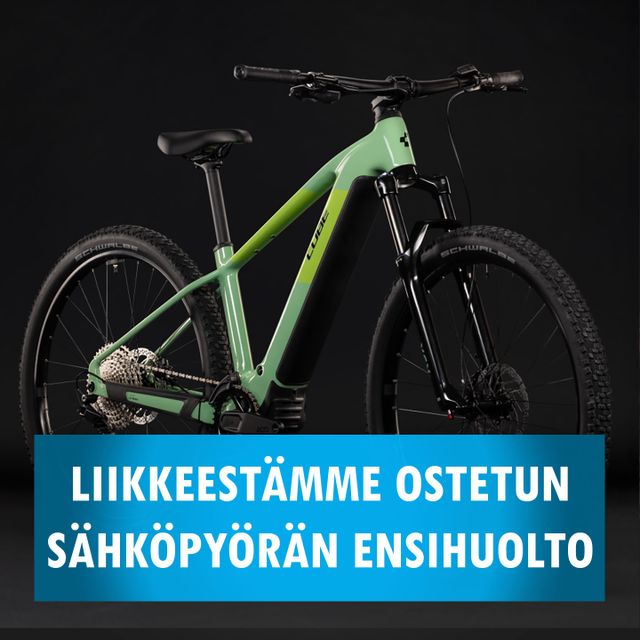 Liikkeestämme ostetun sähköpyörän ensihuolto