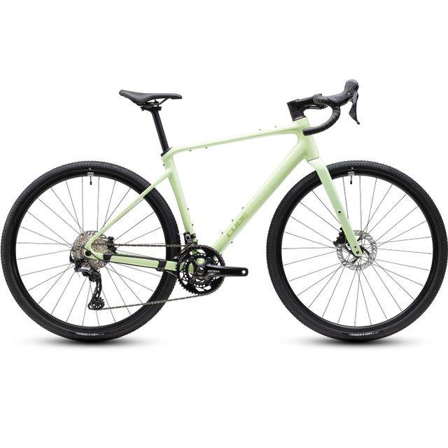 CUBE Nuroad Race 2027 gravel-pyörä lindgreen´n´matcha-värissä