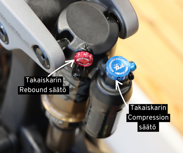 iskunvaimentimen säädin High Speed Rebound