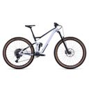 CUBE Stereo 150 C:62 Race 29 2022 täysjoustomaastopyörä flashwhite´n´carbon