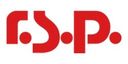 Polkupyörän huoltotarvikkeiden valmistaja r.s.p.:n logo.