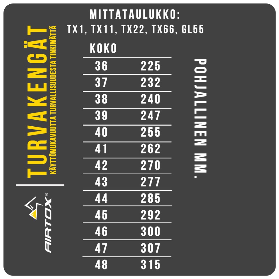 AIRTOX GL55 turvakenkä