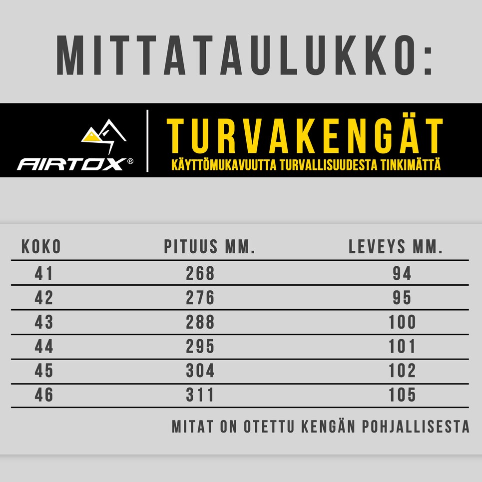 AIRTOX MA6 turvakenkä