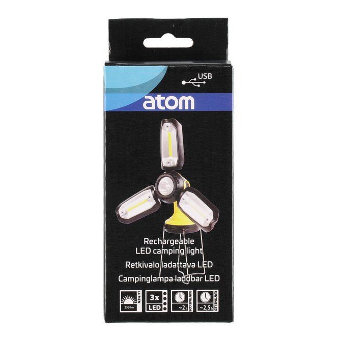 Atom Retkivalo ladattava 1200mAh 3.7V