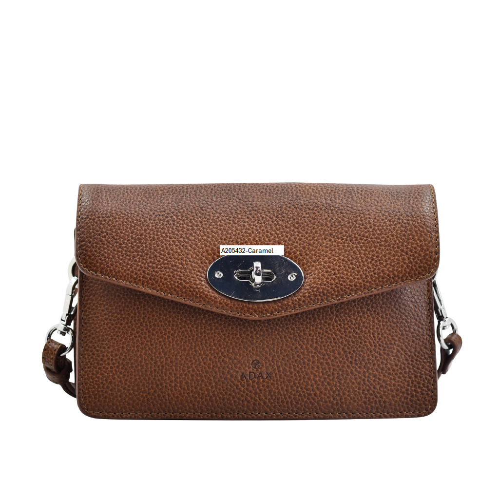Brescia Anette skulderveske skinn - Caramel