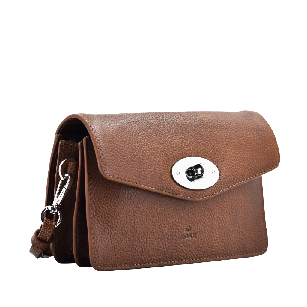 Brescia Anette skulderveske skinn - Caramel