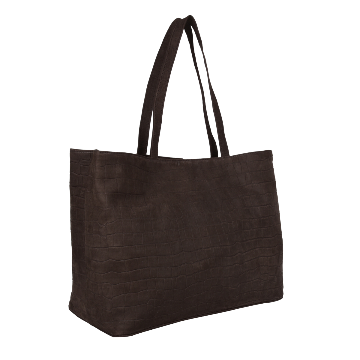 Capri Alvilda shopper-veske skinn - Chocolate