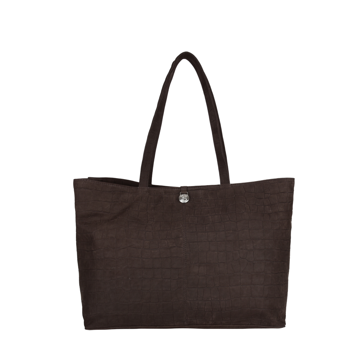 Capri Alvilda shopper-veske skinn - Chocolate