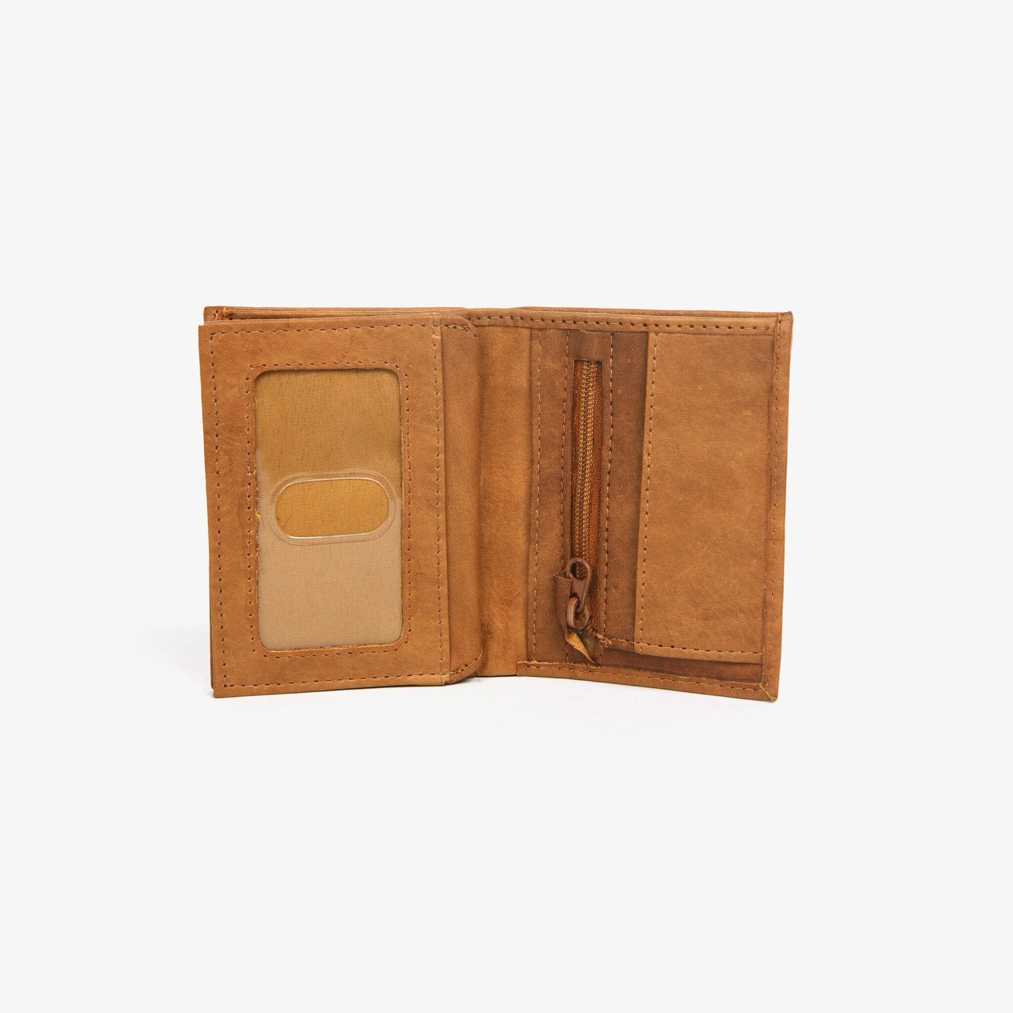 Lommebok skinn - Cognac
