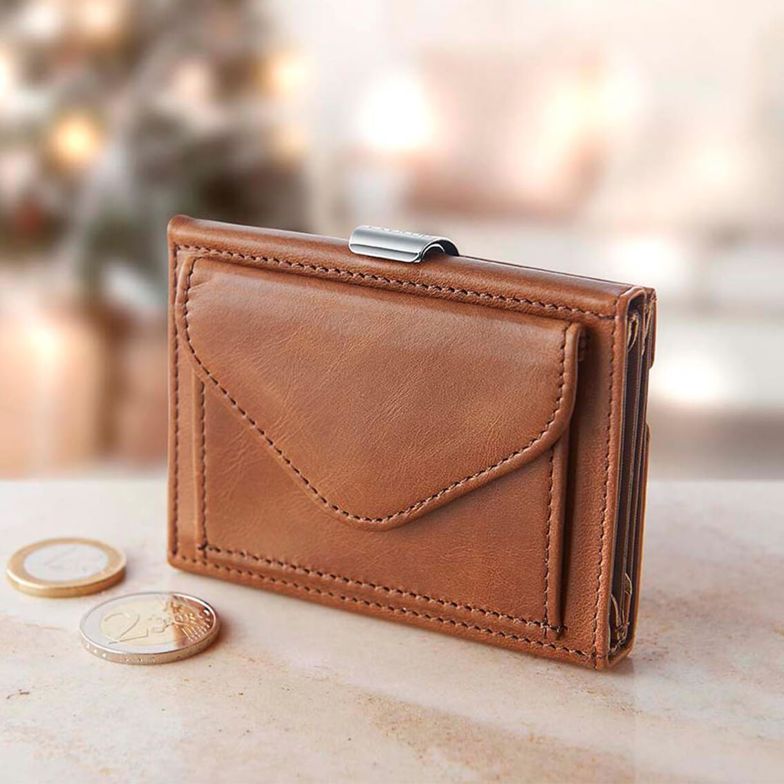 Multiwallet, RFID blokk lommebok - Hazelnut