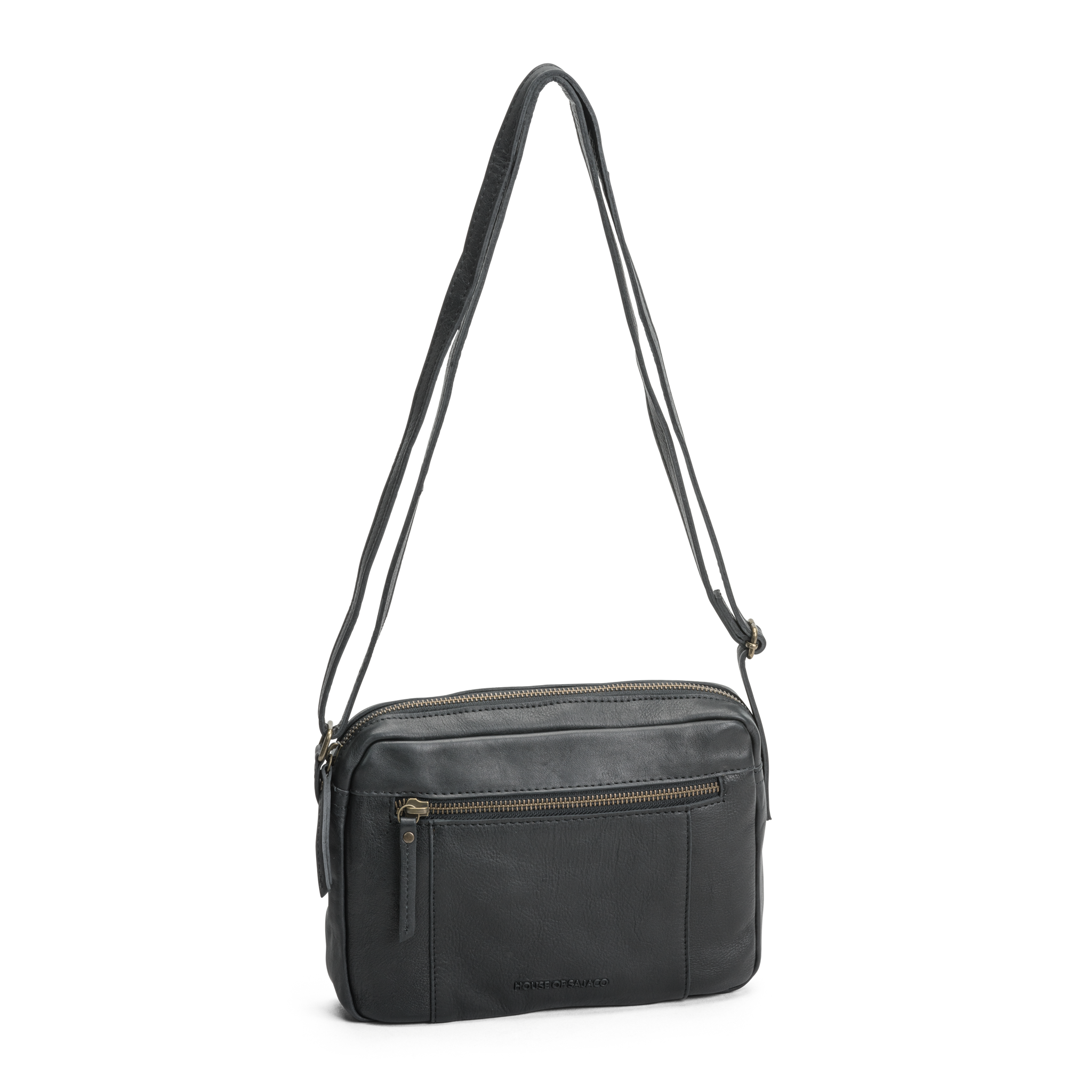 Skulderveske Crossbody skinn - Svart