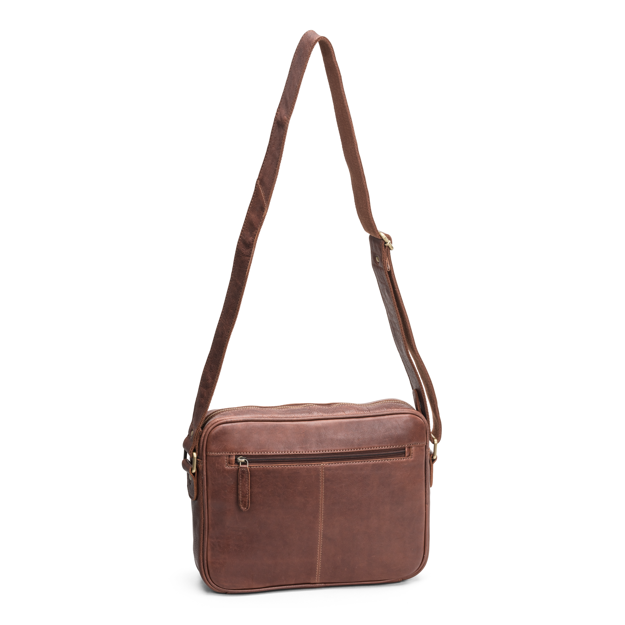 PC-veske 13,3" i skinn - Cognac