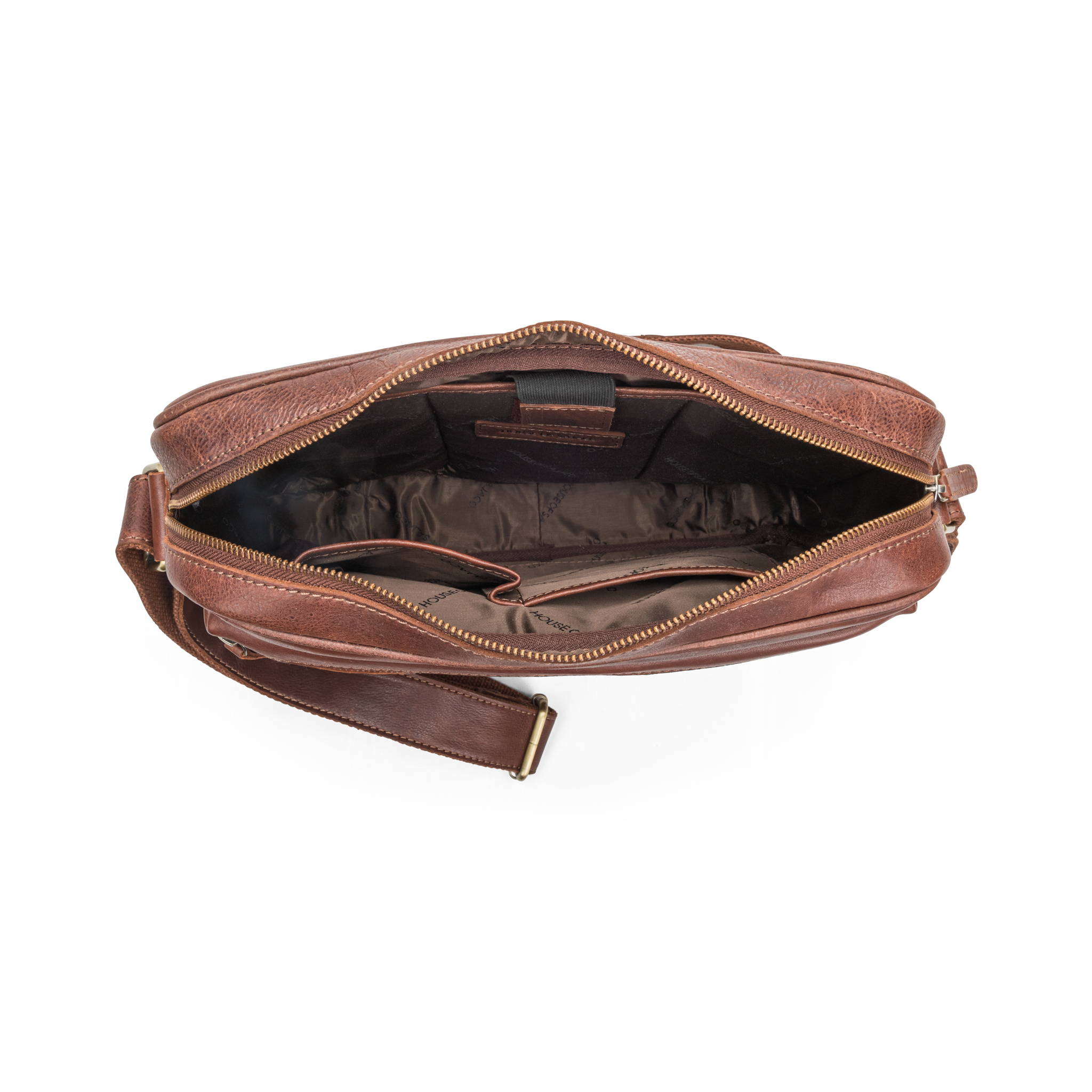 PC-veske 13,3" i skinn - Cognac