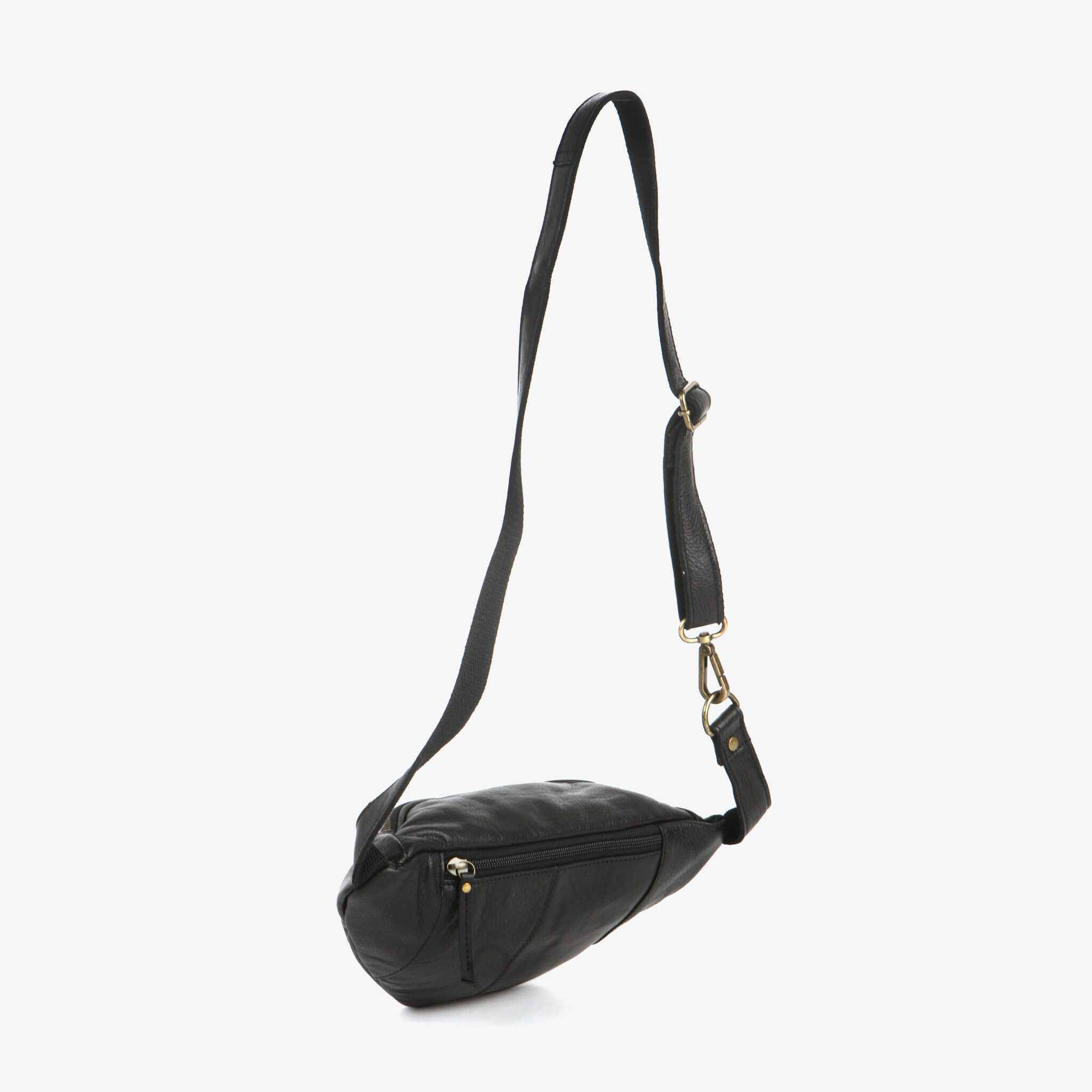Midjeveske Bum Bag skinn - Svart