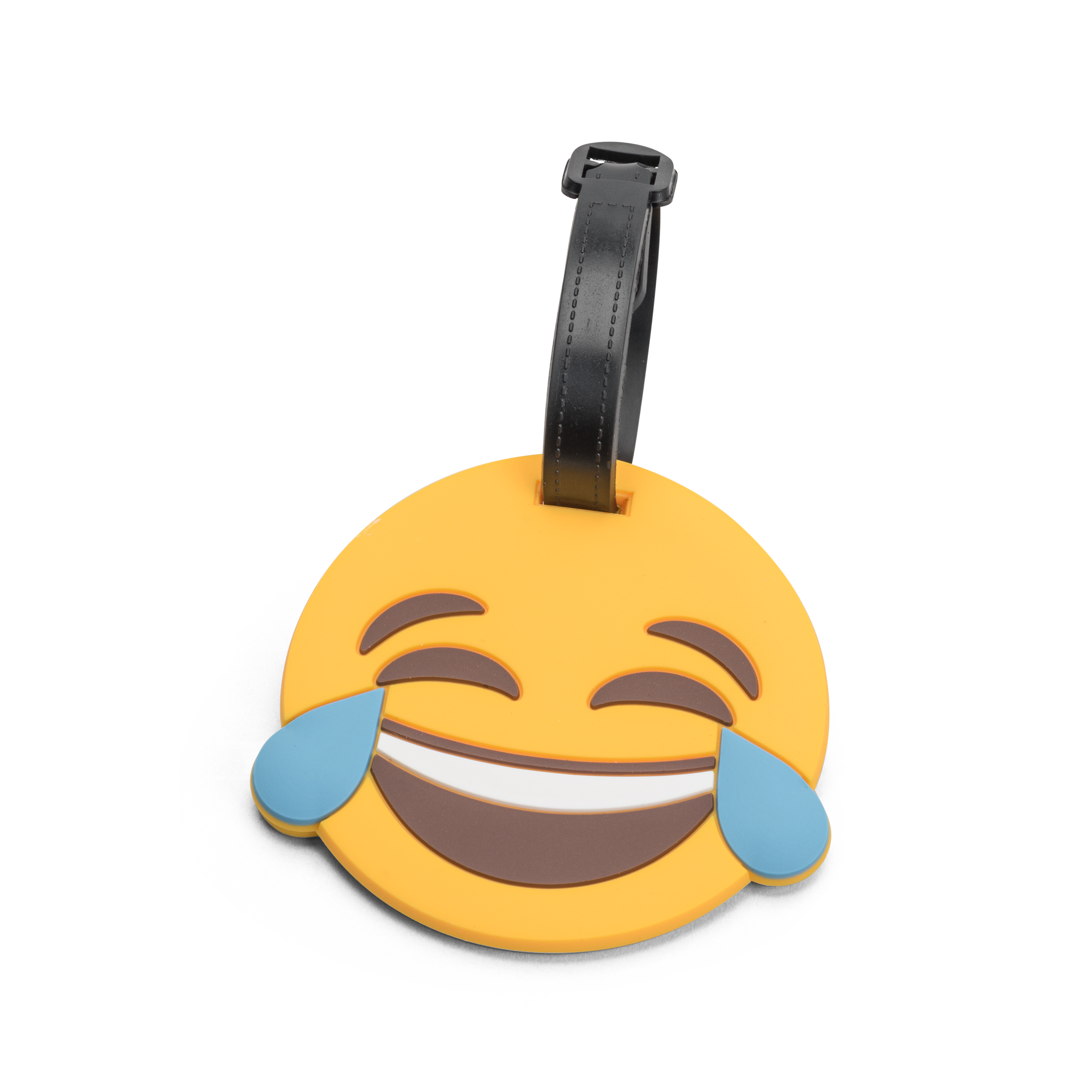 Bagasjelapp EMOJI SMILE - Gul