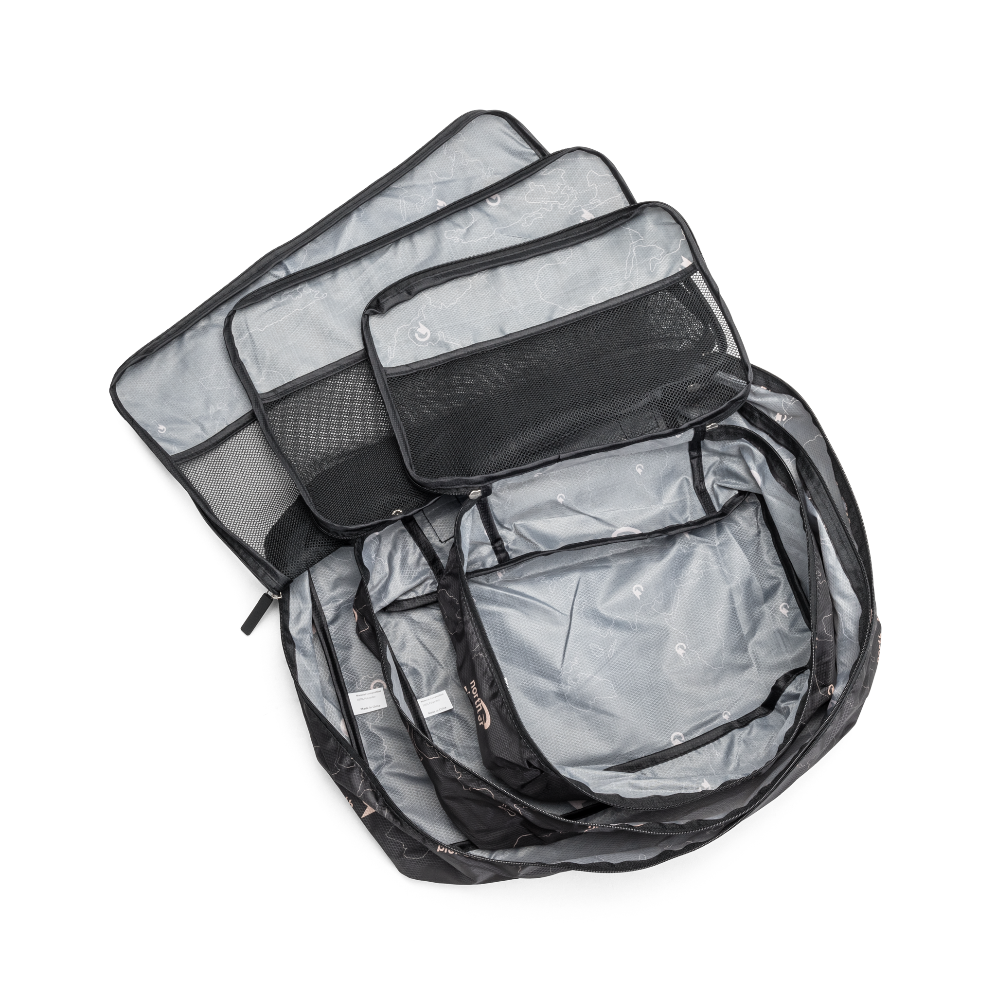 Pattern pakkekuber 3 pk - Svart