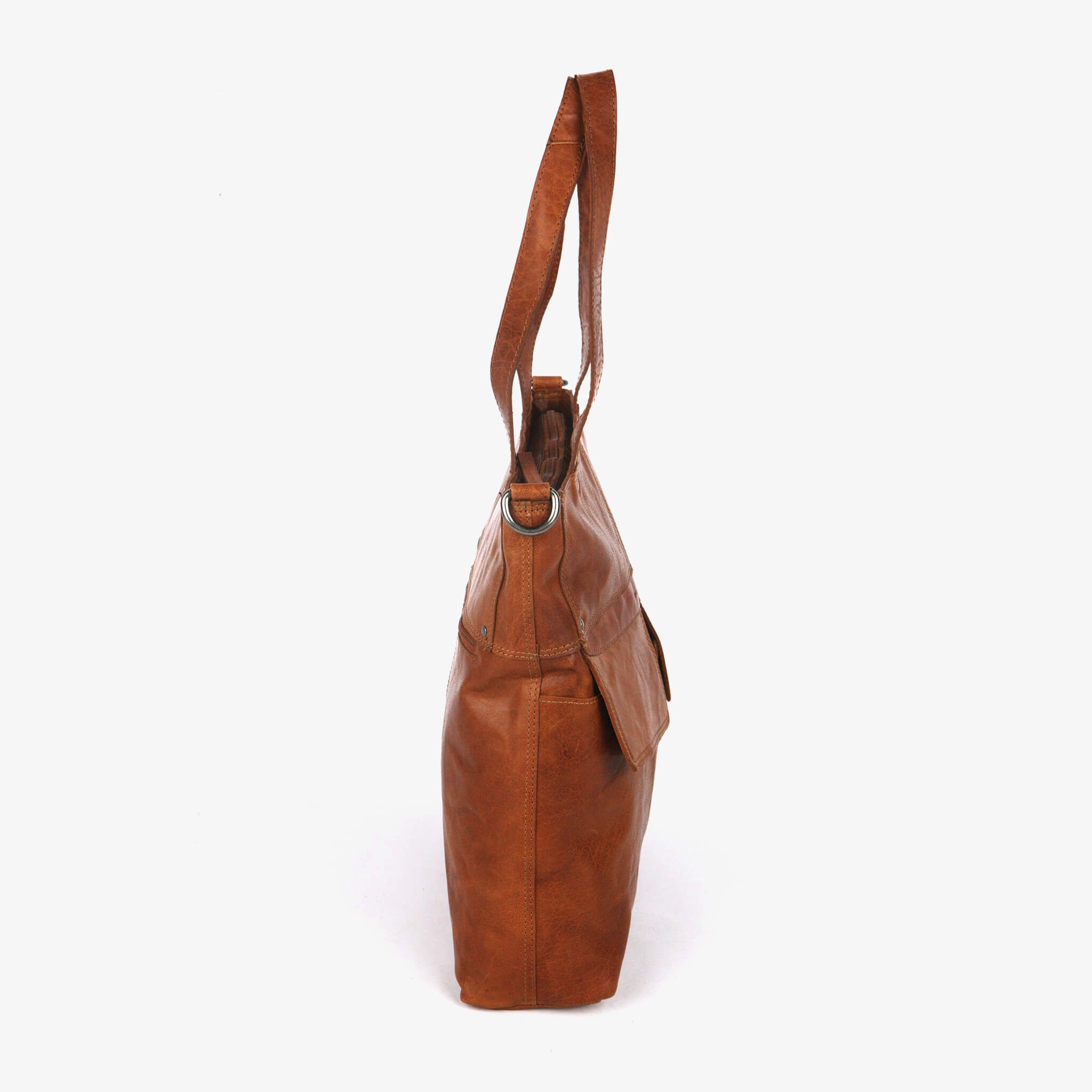 Veske Tote Bag skinn - Brandy