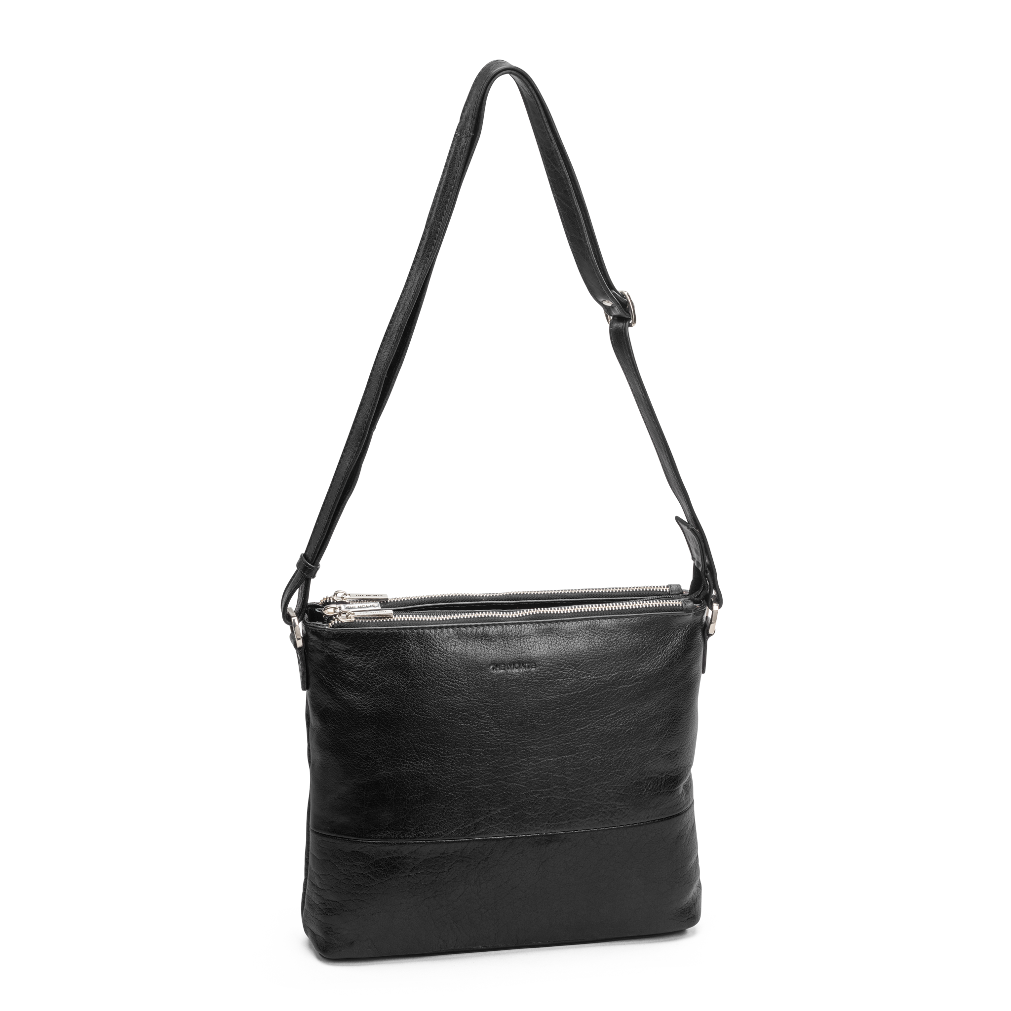 Skulderveske Crossbody i skinn - Svart